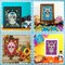 12 Pieces Sugar Skull Decor Art Prints Day of the Dead Poster Dia De Muertos Skulls Wall Mexican Theme for Halloween Fiesta